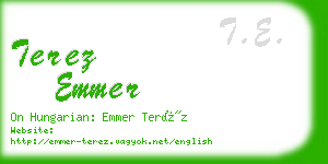 terez emmer business card